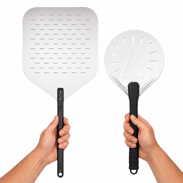 2 pala perforate in pala di aluminium per seppellire e pala per tornare - 35,5 cm x 40,6 cm - 1 pezzo