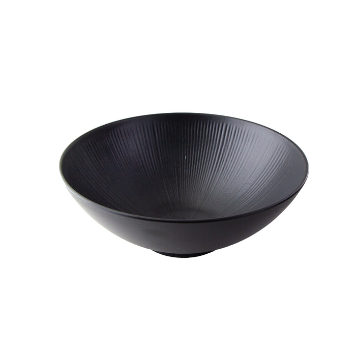 Ciotola nera riutilizzabile Black Phoenix - 900 ml - Ø 18,6 cm - H 7,3 cm - 12 pezzi