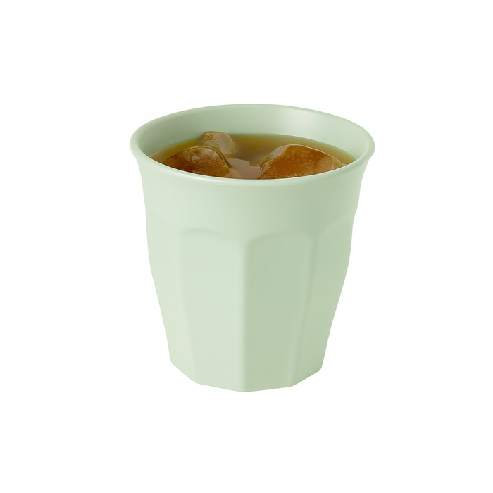 Bicchiere rigido riutilizzabile Phoenix verde acqua (PP5) - 200 ml - Ø 8,9 cm - H 8,9 cm - 8 pezzi