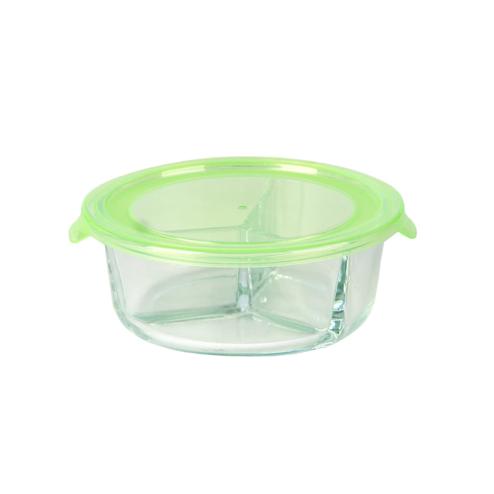 COOK SHOW Ciotola a scomparti + coperchio in PP - 930 ml - Ø 17,2 cm - H 6,6 cm - 18 pezzi