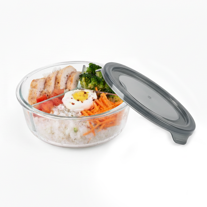 COOK SHOW Ciotola a scomparti + coperchio in PP  H66mm 930ml
