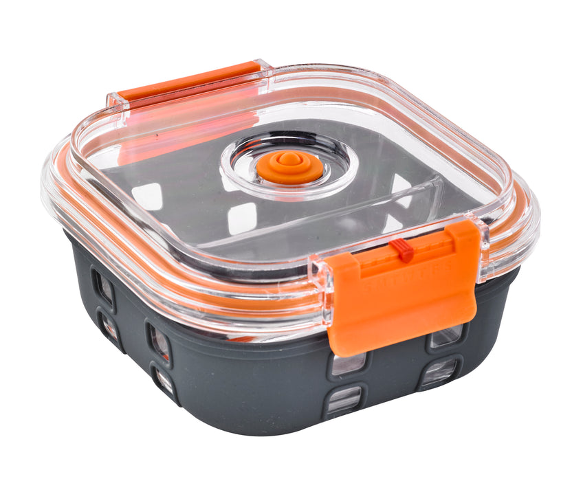 Cook Show Scatola scomparti + Copertura trasparente + Protezione in silicone - 770 ml - 15,2 cm x 15,2 cm x 6 cm - 24 pezzi