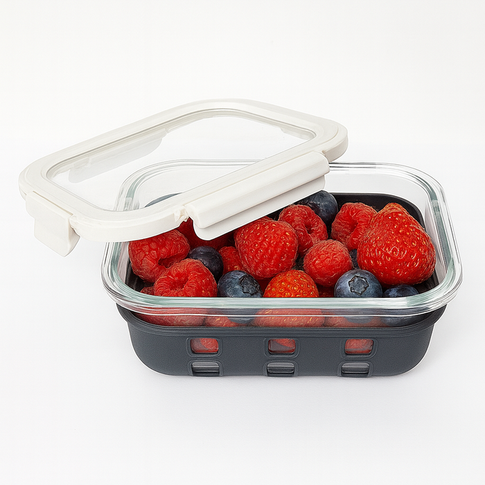 Cook Show Scatola + Copertura trasparente + Protezione in silicone 145x105mm H47mm 370ml