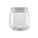Vasetto in vetro tondo con tappo in PP (GL70 + PP5)  H87mm 300ml