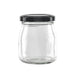 Vasetto in vetro tondo con tappo in alluminio (GL70 + ALU41)  H80mm 150ml