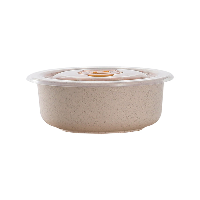 Ciotola Huskly riutilizzabile in materiale composito beige - 500 ml - Ø 13 cm - H 6,5 cm - 30 pezzi