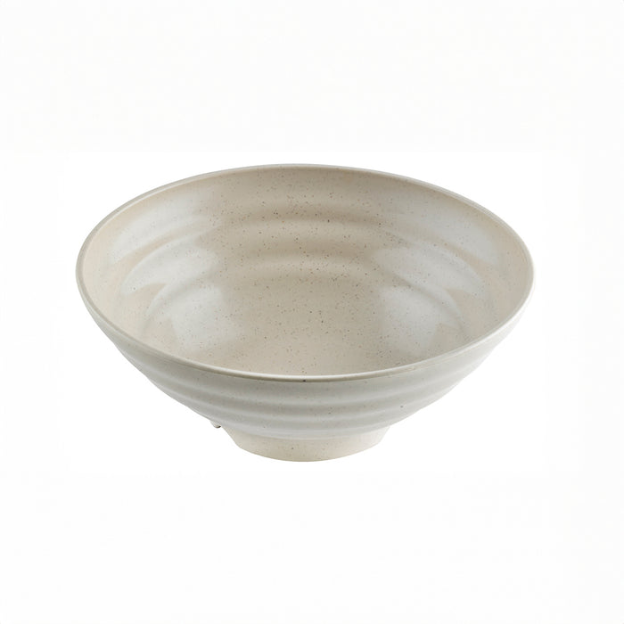 Ciotola Huskly riutilizzabile in materiale composito beige - 1300 ml - Ø 21 cm - H 8 cm - 12 pezzi