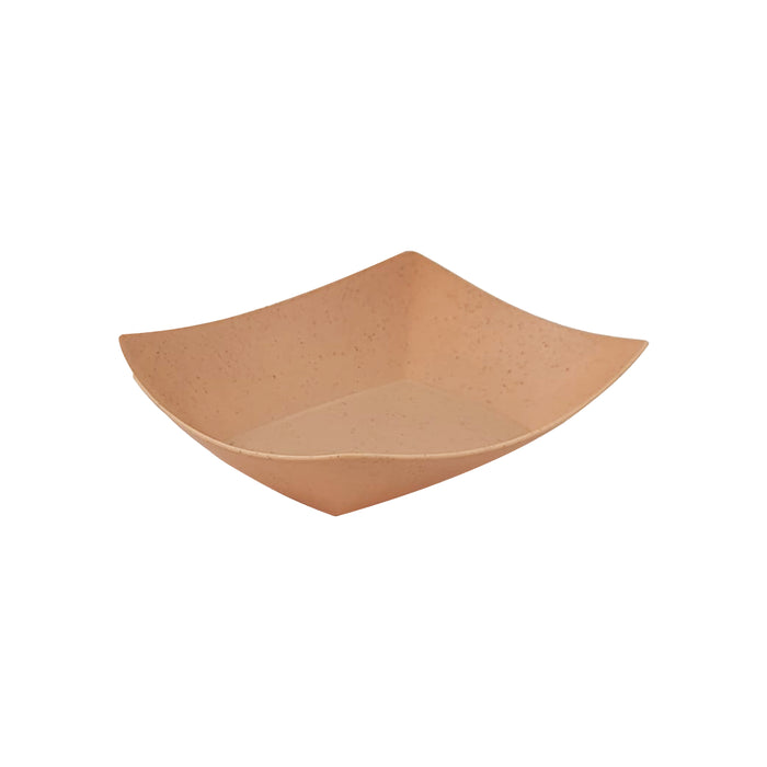 Vassoio per barche in Kraft riutilizzabile - 16 cm x 12 cm x 3 cm - 10 pezzi