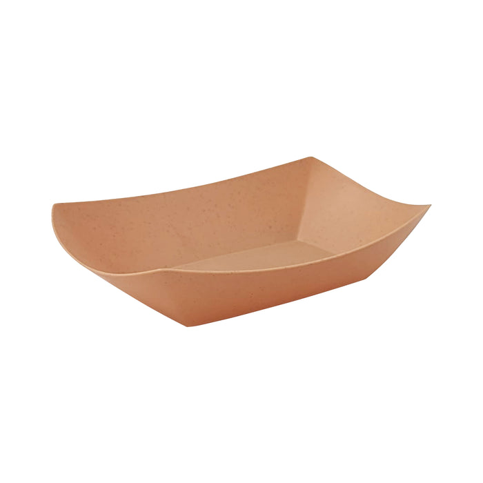 Vassoio per barche in Kraft riutilizzabile - 21,8 cm x 15,5 cm x 4 cm - 10 pezzi