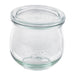 Barattolo Weck con coperchio in vetro incluso, guarnizioni e ganci venduti separatamente (GL70)  H86mm 330ml