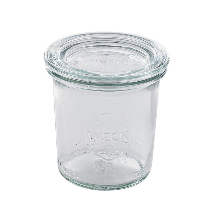 Barattolo Weck con coperchio in vetro incluso, guarnizioni e ganci venduti separatamente (GL70)  H69mm 140ml