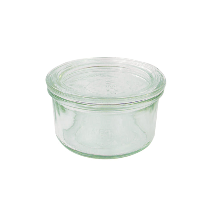 Barattolo Weck in vetro + cop per vasocottura (GL70) - 165 ml - Ø 8 cm - H 5 cm - 12 pezzi