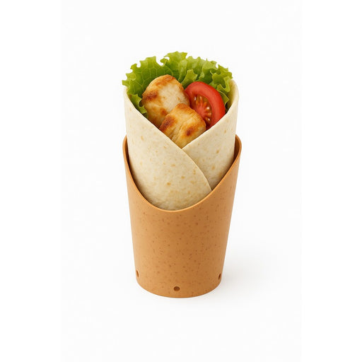 Astuccio Wrap riutilizzabile color kraft  H118mm 220ml