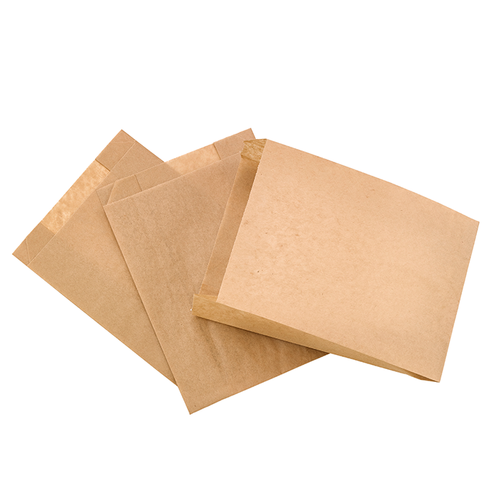 Bolsita kraft antigrasa 140x70mm A210mm - 250Uds