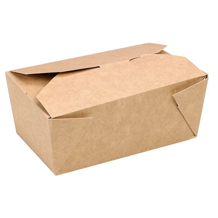 Lunchbox in cartone kraft con chiusura a incastro 155x117mm H50mm 800ml