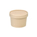 Vaso sopa cartón-fibra de bambú para caliente/frío con tapa 240ml A75mm - 25Uds