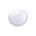 Tapa plana blanca de cartón kraft perforada para vapor Ø90mm - 50Uds