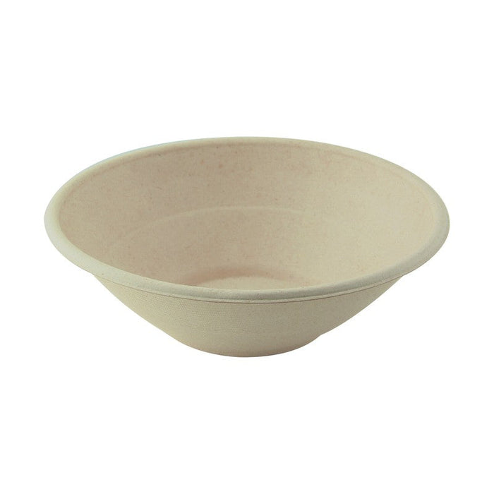 Ciotola "Poke" tonda in polpa di canna da zucchero scura  H63mm 950ml
