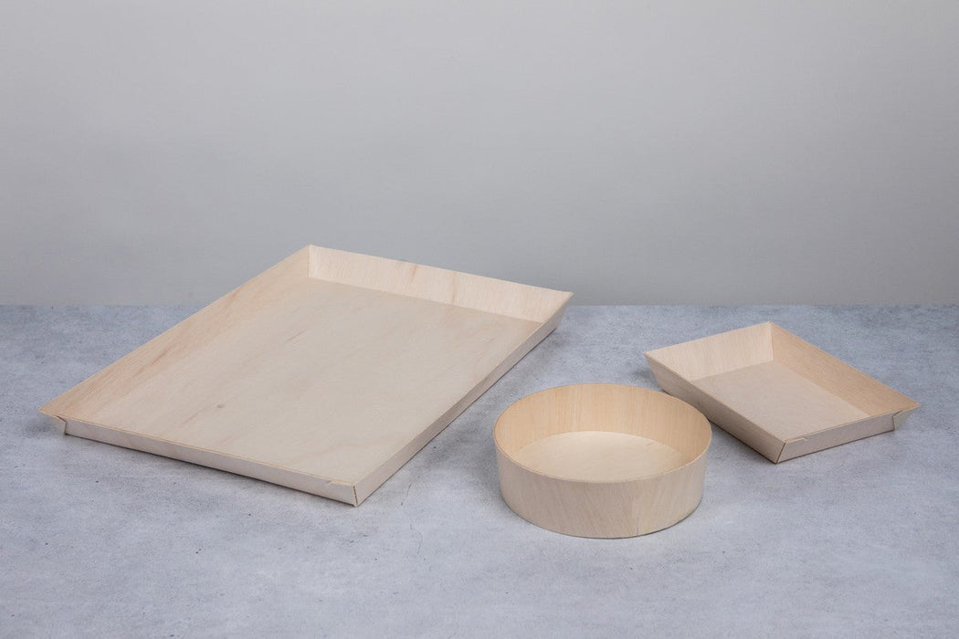 Vassoio "Samurai" in legno 180x130mm H29mm