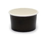 Tarrina de cartón negra para caliente/frío 60ml Ø62mm A35mm - 50Uds