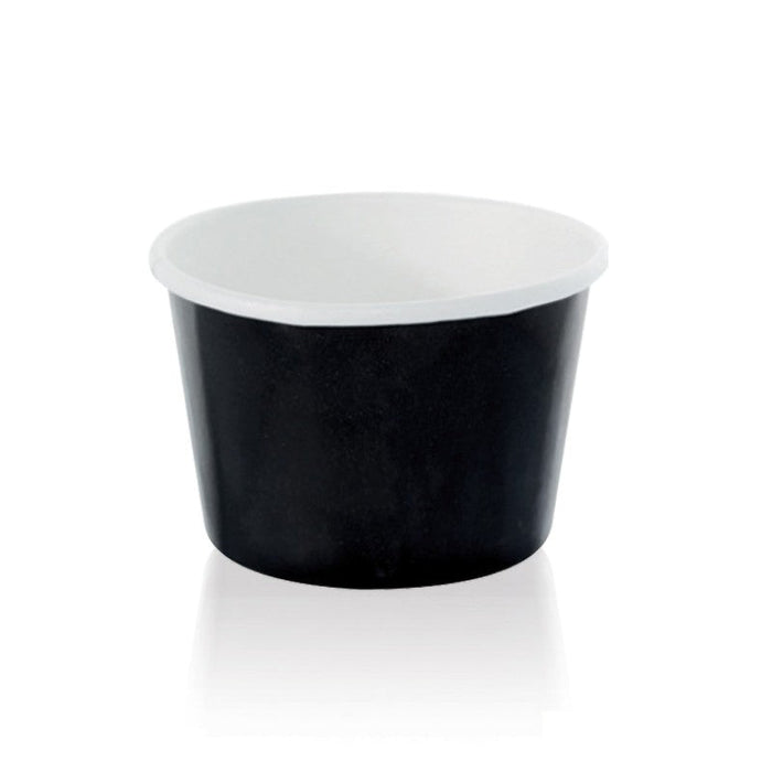 Contenitore in cartone nero per alimenti caldi e freddi  H48mm 200ml