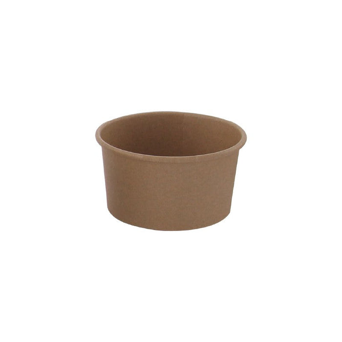 Tarrina de cartón kraft para caliente/frío 270ml Ø95mm A62mm - 50Uds