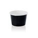 Tarrina de cartón negra para caliente/frío 130ml Ø74mm A49mm - 50Uds