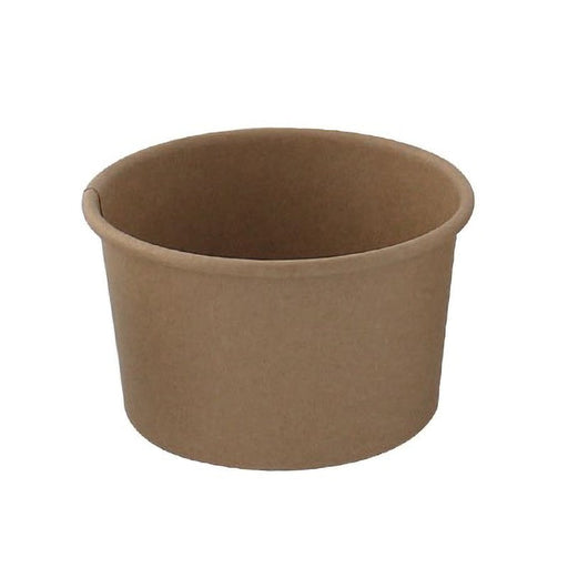 Tarrina de cartón kraft para caliente/frío 60ml Ø62mm A35mm - 50Uds