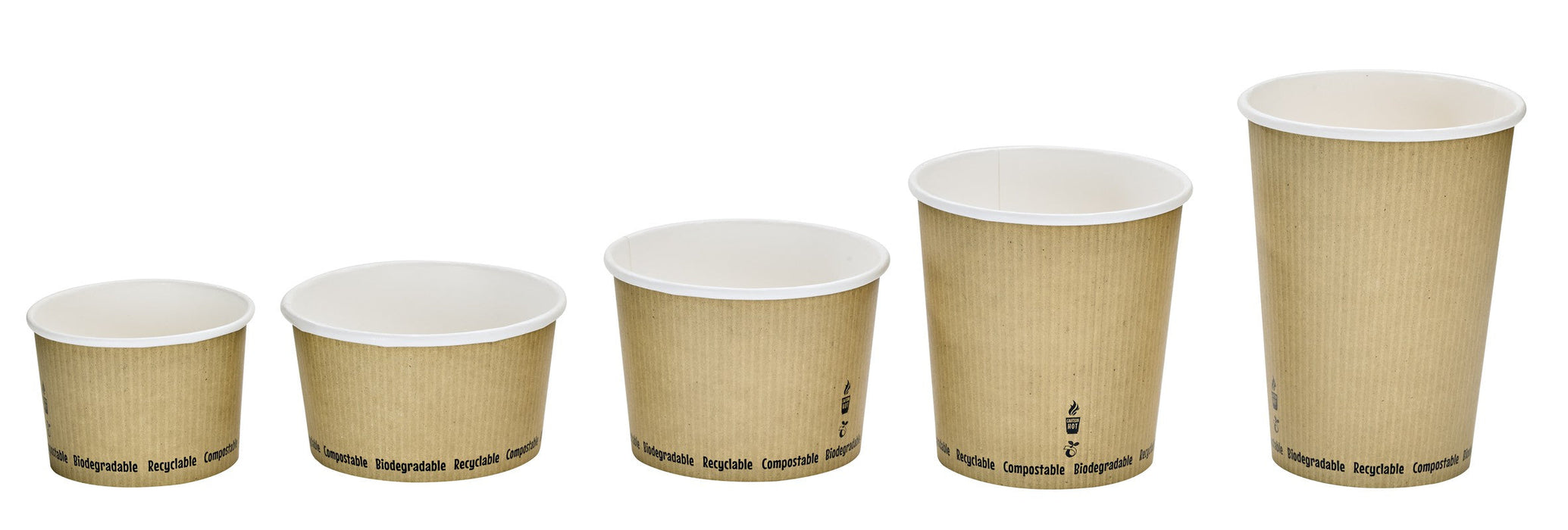 Contenitore da zuppa "Nature" biodegradabile  H80mm 450ml