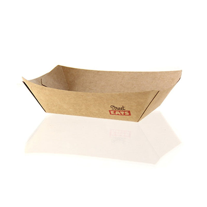 Bandeja kraft antigrasa con PE 1200ml 245x165mm A50mm - 250Uds