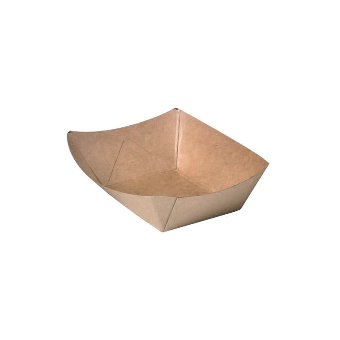 Bandeja kraft antigrasa con PE 220ml 140x100mm A30mm - 250Uds