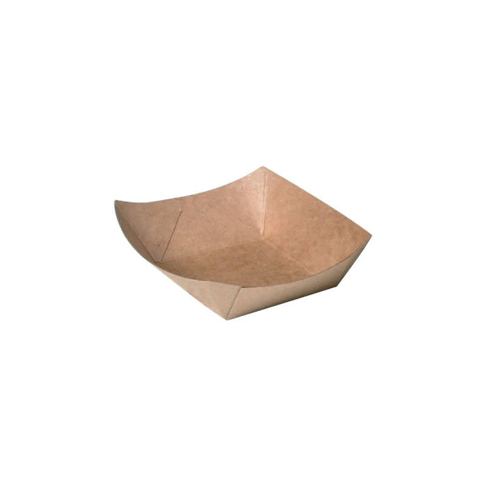 Bandeja kraft antigrasa con PE 100ml 120x85mm A20mm - 250Uds