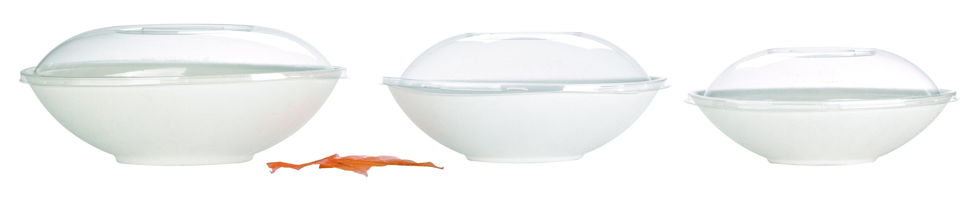 Ciotola "BioNchic" ovale in polpa di canna da zucchero 270x165mm H77mm 1500ml