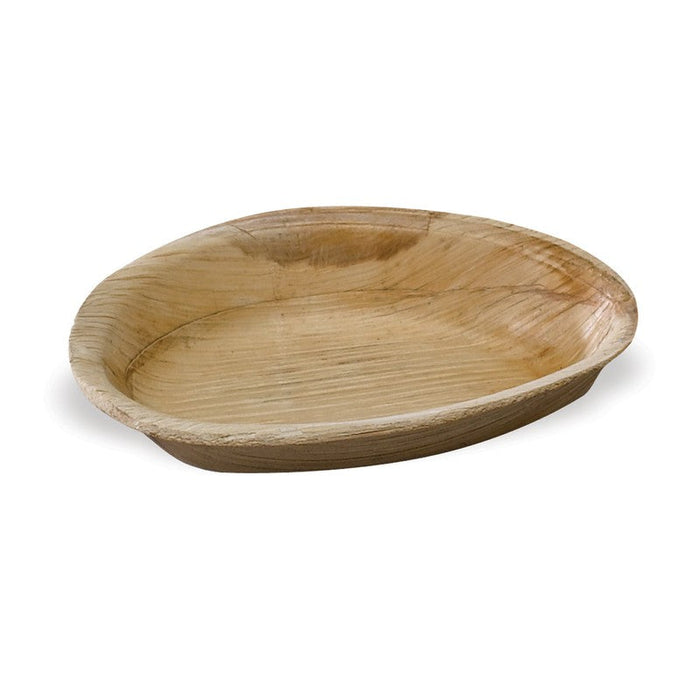 Cuenco hoja de palma con forma de huevo 270ml 190x120mm A25mm - 10Uds