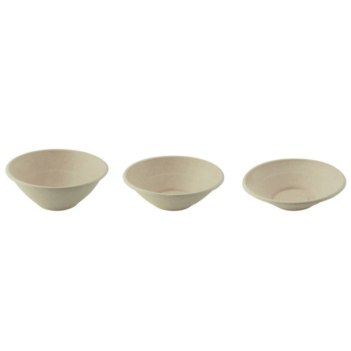Ciotola "Poke" tonda in polpa di canna da zucchero scura  H49mm 700ml