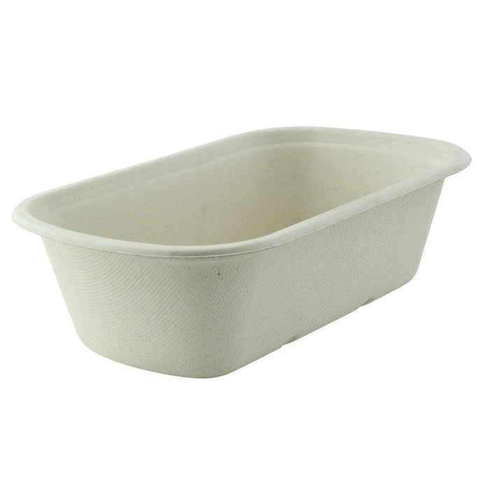 Vaschetta in polpa di canna da zucchero scura 230x135mm H65mm 1150ml