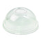 Coperchio in PET trasparente a cupola con foro   H45mm