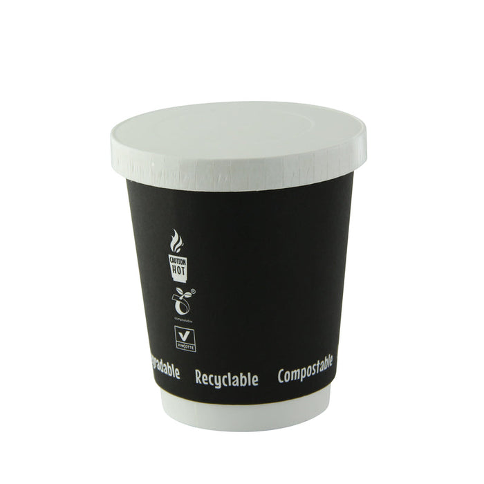 Coperchio in cartone bianco, alimenti caldi e freddi  H11mm