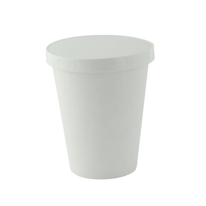 Coperchio in cartone bianco, alimenti caldi e freddi  H11mm
