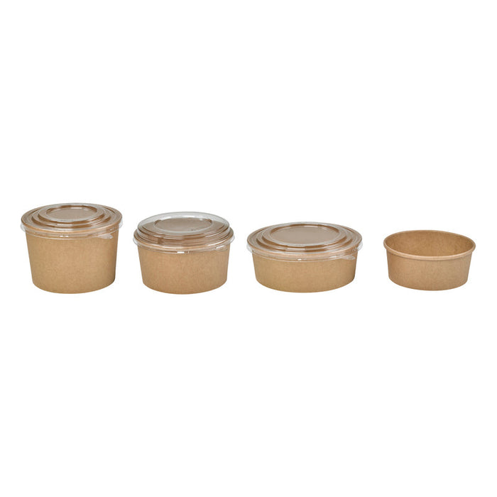Insalatiera "Buckaty" multiuso, tonda in cartone kraft  H63mm 500ml