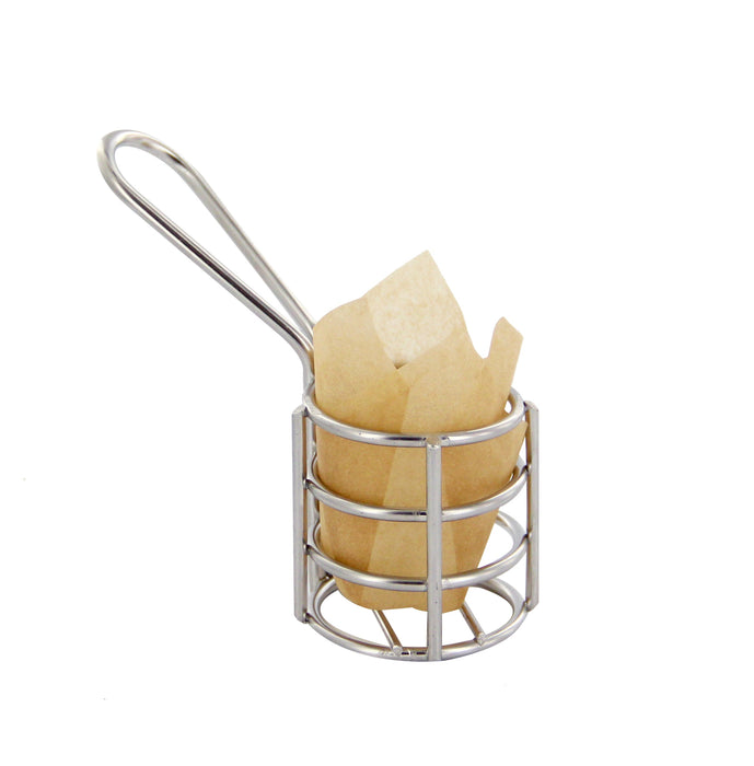 Mini cestino friggitrice in metallo  H51mm