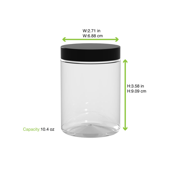 Barattolo Bokotwist in PET riutilizzabile (PET1)  H91mm 300ml