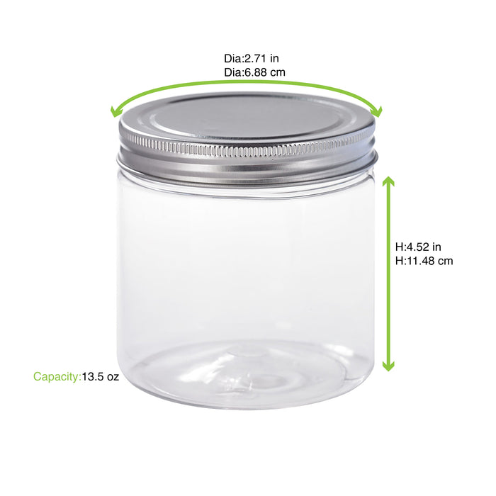 Barattolo Bokotwist in PET riutilizzabile (PET1)  H115mm 400ml