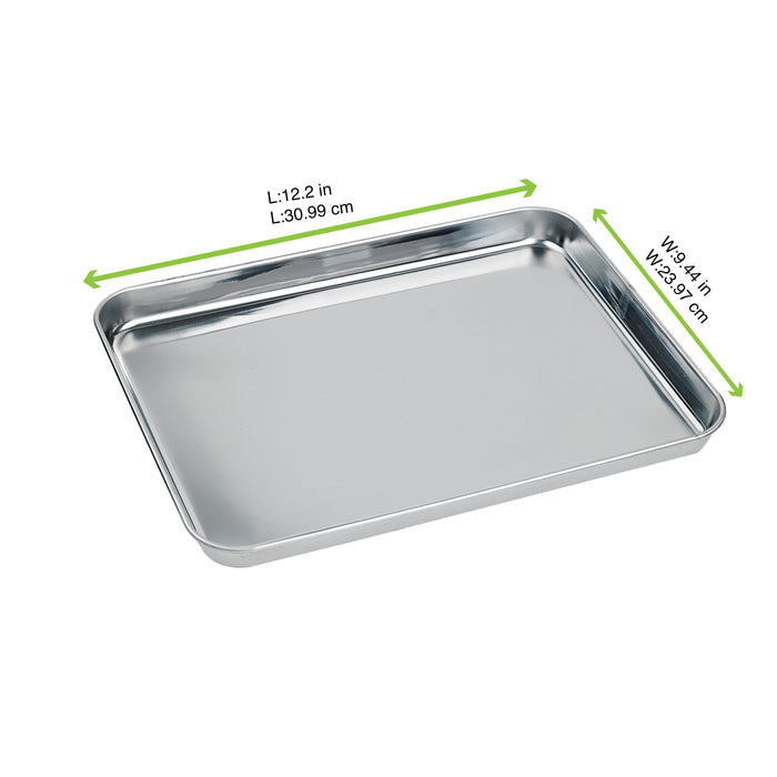 Vassoio in acciaio inox (FE40) 310x240mm H25mm