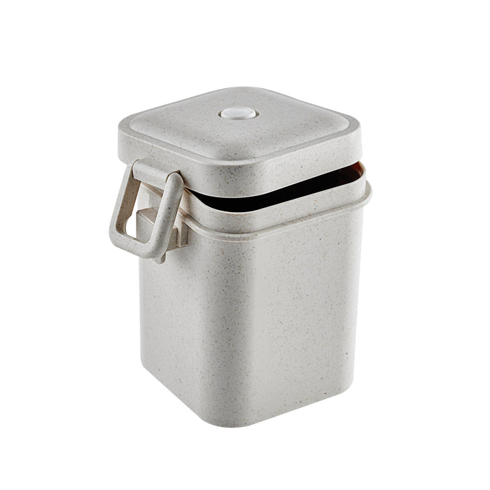 Contenitore da zuppa Huskly riutilizzabile in materiale composito beige 105x90mm H125mm 600ml