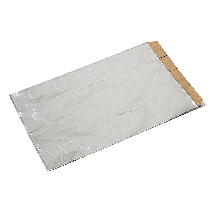 Sacchetto in alluminio, interno kraft scuro 140x220mm H70mm