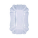 Plato hondo rectangular de cartón laminado blanco 140x90mm A30mm - 250Uds