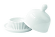 Mini campana de porcelana blanca A80mm - 4Uds
