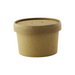 Vaso sopa cartón kraft para caliente/frío con tapa 240ml A67mm - 25Uds